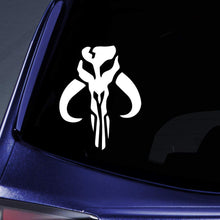 Load image into Gallery viewer, Aliauto Fashion Car Sticker Mandalorian Skull Boba Fett Automobiles Motorcycles Helmet Laptop Accessories PVC Decal,15cm*14cm