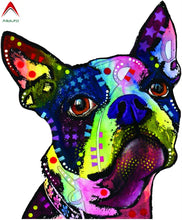 Load image into Gallery viewer, Aliauto Fashion Pet Car Sticker Boston Terrier Automobiles Motorcycles Decorative Laptop Window Cup Art Vinyl Decal,14cm*12cm