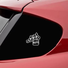 Load image into Gallery viewer, Aliauto Funny Car Sticker Eat Sleep Seat Automobiles Motorcycles Accessories JDM Vinyl Decal for Suzuki Sx4 Hyundai,16cm*15cm