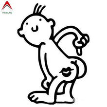 Load image into Gallery viewer, Aliauto Funny Car Sticker Kiss My Ass Automobiles Motorcycles Decoration Cartoon Waterproof Vinyl Decal,15cm*10.5cm