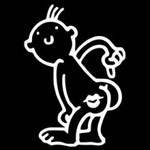 Load image into Gallery viewer, Aliauto Funny Car Sticker Kiss My Ass Automobiles Motorcycles Decoration Cartoon Waterproof Vinyl Decal,15cm*10.5cm