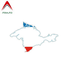 Load image into Gallery viewer, Aliauto Funny Crimea Map Decal Automobile Motorcycle Helmet Car Sticker Decoration Accessories for Seat Ibiza Passat,14cm*9cm