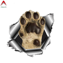 Load image into Gallery viewer, Aliauto Funny Dog Paw Car Sticker 3D Torn Metal Automobiles Motorcycles Accessories Cover Scratches Vinyl Decal,13cm*13cm