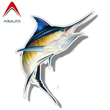 Load image into Gallery viewer, Aliauto Funny Fishing Car Sticker Marlin Fish Saltwater PVC Decal Boat Kayak Automobiles &amp; Motorcycles Accessories,14CM*16CM