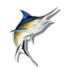 Load image into Gallery viewer, Aliauto Funny Fishing Car Sticker Marlin Fish Saltwater PVC Decal Boat Kayak Automobiles &amp; Motorcycles Accessories,14CM*16CM