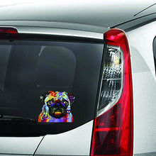 Load image into Gallery viewer, Aliauto Painting Art Car Sticker Lovely Pug Automobiles Motorcycles Decoration Vinyl Decal for Chevrolet Renault Opel,14cm*13cm
