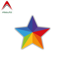 Load image into Gallery viewer, Aliauto Personality Car Sticker Gay Rainbow Star Funny Cover Scratch Automobiles &amp; Motorcycles Accessories PVC Decal,11cm*10cm