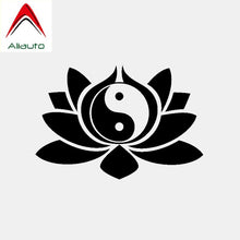 Load image into Gallery viewer, Aliauto Personality Car Sticker Gossip Lotus Flower Symbol Buddhism Yoga Automobiles &amp; Motorcycles Decor Vinyl Decal,14cm*9cm