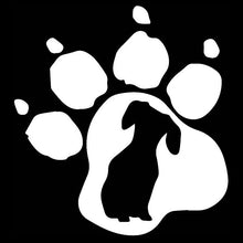 Load image into Gallery viewer, Aliauto Personality Car Stickers Dachshund Dog Paw Print Vinyl Decal Automobile Styling Motorcycle Black/Silver,14cm*16cm