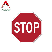Load image into Gallery viewer, Aliauto Personality Warning STOP Road Automobiles &amp; Motorcycles PVC Decal Car Sticker Waterproof Suncreen,11cm*11cm
