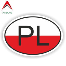 Load image into Gallery viewer, Aliauto Poland Country Code Car Sticker Oval Decal Automobile Motorcycles Decoration Accessories for Nissan Suzuki,15cm*10cm