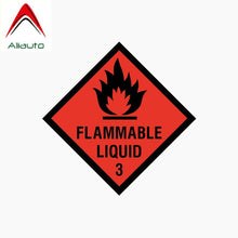 Load image into Gallery viewer, Aliauto Reflective Car Sticker Flammable Liquid Waterproof Sun Creen Automobiles &amp; Motorcycles Accessories PVC Decal,10cm*10cm