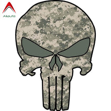 Load image into Gallery viewer, Aliauto Reflective Car Sticker Punisher Skull Camouflage Waterproof Decal Automobile Motorcycles Accessories Vinyl,12cm*9cm