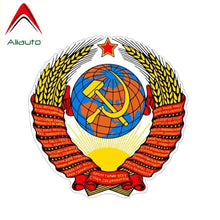 Load image into Gallery viewer, Aliauto Russia Ussr Flag Car Sticker Country Decal Automobile Motorcycles Decoration Accessories PVC for Nissan Suzuki,12cm*12cm