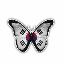 Load image into Gallery viewer, Aliauto South Korea Butterfly Flag Car Sticker Motorcycles Automobile Accessories Creative Decoration Decal Vinyl,12cm*8cm