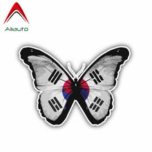 Load image into Gallery viewer, Aliauto South Korea Butterfly Flag Car Sticker Motorcycles Automobile Accessories Creative Decoration Decal Vinyl,12cm*8cm