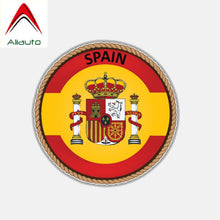 Load image into Gallery viewer, Aliauto Spain Flag Window Motorcycle Helmet Automobile Decal Car Sticker Waterproof Reflective Accessories Vinyl,12cm*12cm