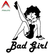 Load image into Gallery viewer, Aliauto Style Car Stickers Bad Girl Sexy Betty Boop Motorcycle Automobile Styling Decals Accessories Black/silver,12cm*15cm