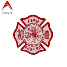 Load image into Gallery viewer, Aliauto Warning Car Sticker Fire Fighter Funny Personality Waterproof Automobiles &amp; Motorcycles Accessories PVC Decal,14cm*14cm