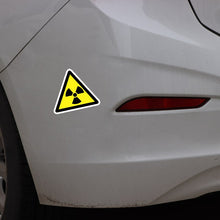 Load image into Gallery viewer, Aliauto Warning Danger Radiation Risk Car Sticker Automobiles &amp; Motorcycles PVC Decal Waterproof Sunscreen,14cm*12cm