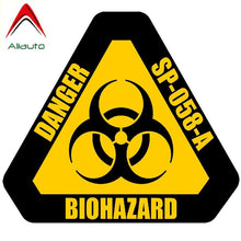 Load image into Gallery viewer, Aliauto Warning Mark Personality Car Sticker Danger Biohazard Sign Reflective Waterproof Automobile Motorcycle Parts,12cm*10cm