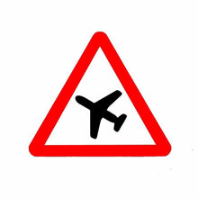 Load image into Gallery viewer, Aliauto Warning  The Pilot Warns The Reflective Car Sticker Automobiles &amp; Motorcycles PVC Decal Waterproof,15cm*13cm