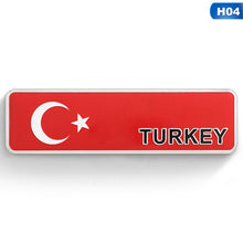Load image into Gallery viewer, Aluminum ASIA Malaysia Vietnam CHINA UKRANIE TURKEY INDONESIA  KOREA Flags Car Stickers Automobiles Motorcycles Accessories