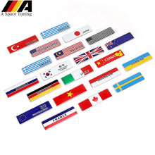 Load image into Gallery viewer, Aluminum ASIA Malaysia Vietnam CHINA UKRANIE TURKEY INDONESIA  KOREA Flags Car Stickers Automobiles Motorcycles Accessories