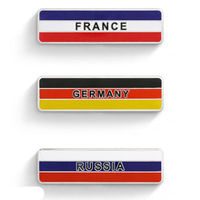 Load image into Gallery viewer, Aluminum ASIA Malaysia Vietnam CHINA UKRANIE TURKEY INDONESIA  KOREA Flags Car Stickers Automobiles Motorcycles Accessories