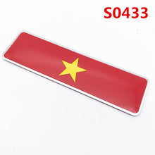Load image into Gallery viewer, Aluminum ASIA Malaysia Vietnam CHINA UKRANIE TURKEY INDONESIA  KOREA Flags Car Stickers Automobiles Motorcycles Accessories