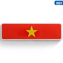 Load image into Gallery viewer, Aluminum ASIA Malaysia Vietnam CHINA UKRANIE TURKEY INDONESIA  KOREA Flags Car Stickers Automobiles Motorcycles Accessories