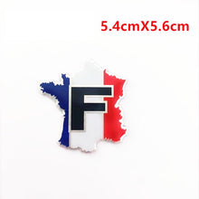 Load image into Gallery viewer, Aluminum Alloy France National Emblem French Flags Badge Car Stickers Automobiles Motorcycles Auto Tail Trunk Decor Accessories