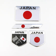 Load image into Gallery viewer, Aluminum Alloy Japanese NIHONGU Japan National Flags Car Body Stickers Automobiles Motorcycles Exterior Decorating Accessories