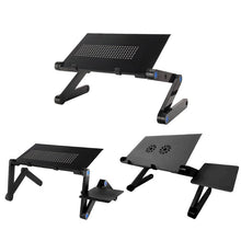 Load image into Gallery viewer, Aluminum Alloy Portable Foldable Adjustable Folding Table For Laptop Desk Computer Mesa Para Notebook Stand Tray For Sofa Bed