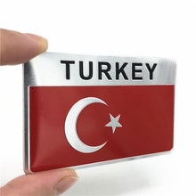 Load image into Gallery viewer, Aluminum Alloy TURKEY National Flag Car Body 3D Stickers Automobiles Motorcycles Decal Exterior Decorating Accessories &amp; Parts