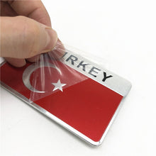 Load image into Gallery viewer, Aluminum Alloy TURKEY National Flag Car Body 3D Stickers Automobiles Motorcycles Decal Exterior Decorating Accessories &amp; Parts