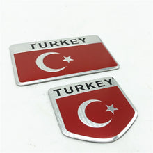 Load image into Gallery viewer, Aluminum Alloy TURKEY National Flag Car Body 3D Stickers Automobiles Motorcycles Decal Exterior Decorating Accessories &amp; Parts