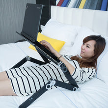 Load image into Gallery viewer, Aluminum Laptop Stand Home Bed Computer Desk Lazy IPAD Folding Office laptop Desk