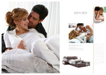 Load image into Gallery viewer, American style modern fashion bedroom sets soft leather bed in red