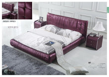 Load image into Gallery viewer, American style modern fashion bedroom sets soft leather bed in red