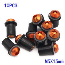 Load image into Gallery viewer, Anodized Aluminum Windshield Nut Replacement 10pcs Mounting Automobiles