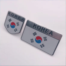Load image into Gallery viewer, Automobile Motorcycle Exterior Accessories Asian Friendly Country South Korea National Flag Aluminum Alloy Car Stickers