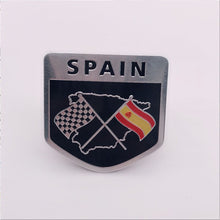 Load image into Gallery viewer, Automobile Motorcycle Exterior Accessories Beautiful Country Spain Spanish National Flag Aluminum Alloy Car Stickers