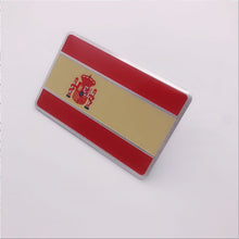 Load image into Gallery viewer, Automobile Motorcycle Exterior Accessories Beautiful Country Spain Spanish National Flag Aluminum Alloy Car Stickers