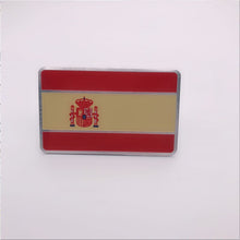 Load image into Gallery viewer, Automobile Motorcycle Exterior Accessories Beautiful Country Spain Spanish National Flag Aluminum Alloy Car Stickers