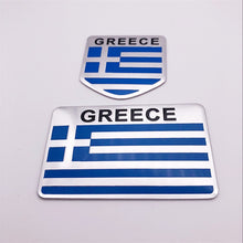 Load image into Gallery viewer, Automobile Motorcycle Exterior Accessories Greece National Flag Aluminum Alloy Car Stickers