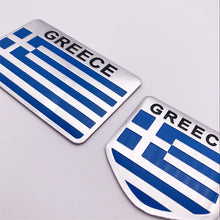 Load image into Gallery viewer, Automobile Motorcycle Exterior Accessories Greece National Flag Aluminum Alloy Car Stickers