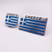 Load image into Gallery viewer, Automobile Motorcycle Exterior Accessories Greece National Flag Aluminum Alloy Car Stickers
