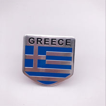Load image into Gallery viewer, Automobile Motorcycle Exterior Accessories Greece National Flag Aluminum Alloy Car Stickers