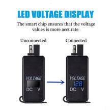 Load image into Gallery viewer, Automobile Motorcycle Sae Line Charging Conversion Connector With 4.2A Dual Usb Voltmeter Blu-Ray